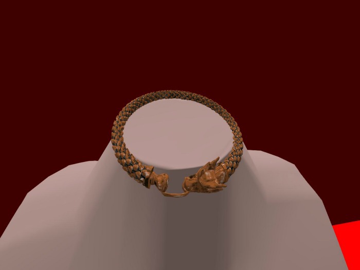 DRAGON COLLAR NECKLACE GOLD