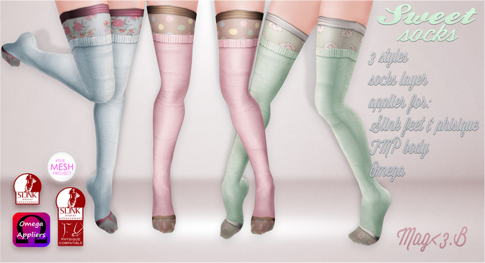 Sweet socks by Mag<3.B