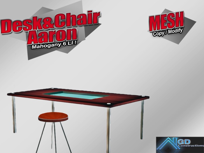 [GD] Constructions Chair Aaron Mahogany