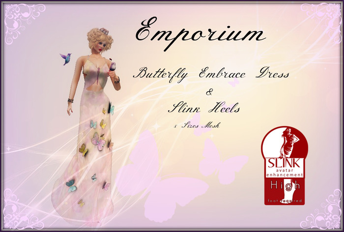 Butterfly Embrace Dress & Heels {Boxed}
