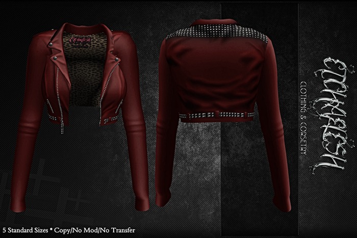 [Etchaflesh] Red Leather Jacket