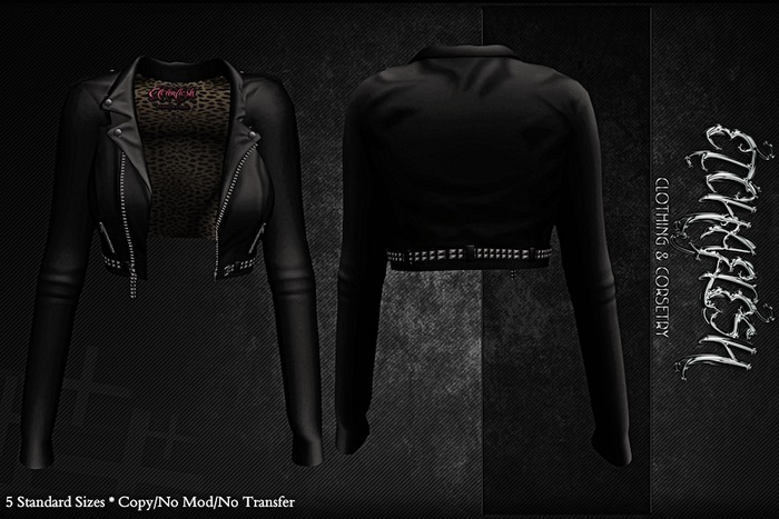 [Etchaflesh] Basic Black Leather Jacket