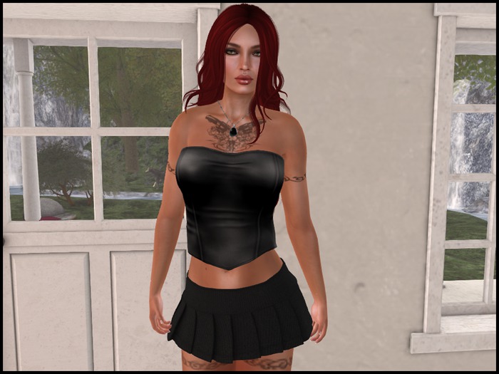 *Faithless* V Bottom Tube Top  - black