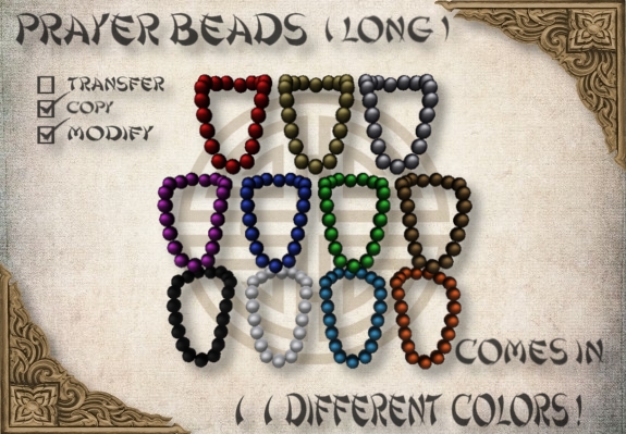 [Azai] : Prayer Bead Set ( Long )