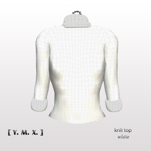[Y.M.X.] knit top white