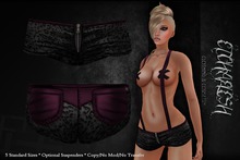 [Etchaflesh] Siouxsie Leather Shorts