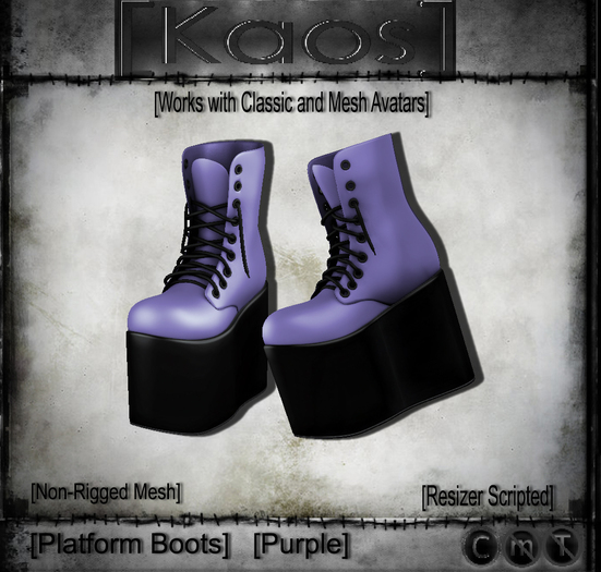[Kaos] Platform Boots - Pink