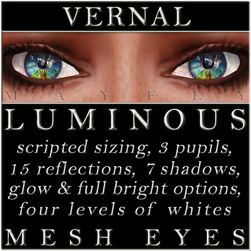 Mayfly - Luminous - Mesh Eyes (Crystal)