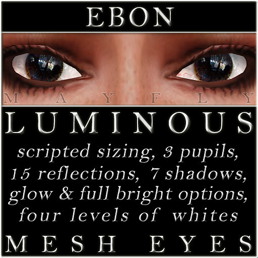 Mayfly - Luminous - Mesh Eyes (Ebon)