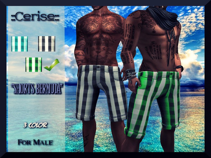 ::Cerise::"Shorts Bermuda" green