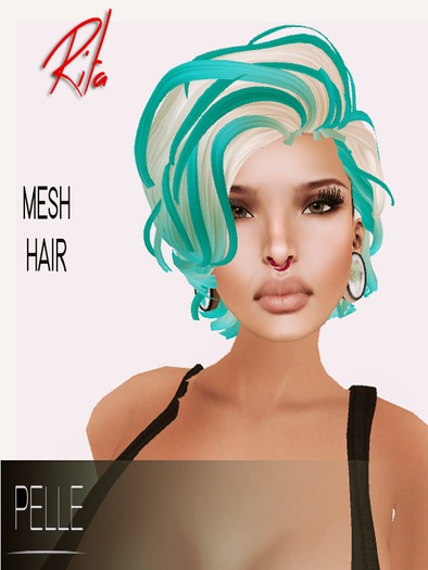 Pelle - RITA MESH HAIR BLONDE GREEN