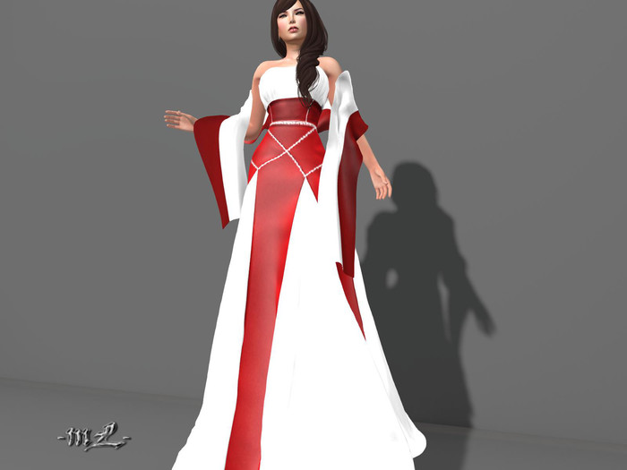 -mL- Kida Gown - Red