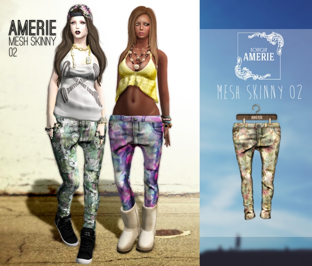 AMERIE - Mesh Skinny 02(Flower)