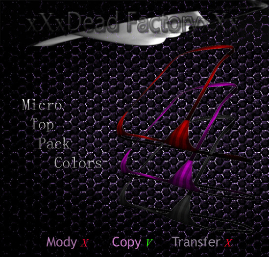 xXxDead FactoryxXx Micro Top Pack Colors Violet/Grey/RedBOX