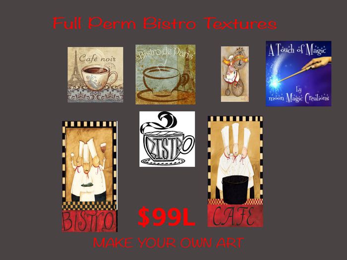 Full Perm Bistro Art Textures (bag)