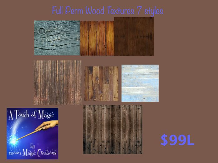 7 Full perm wood textures (bag)