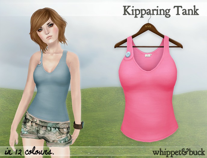 Whippet & Buck - Kipparing Tank DEEP TEAL