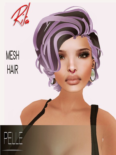 Pelle - SAHANA 100% RIGGED MESH HAIR BLACK