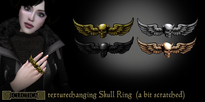 Eclectica Skull Rings (a bit scratched)