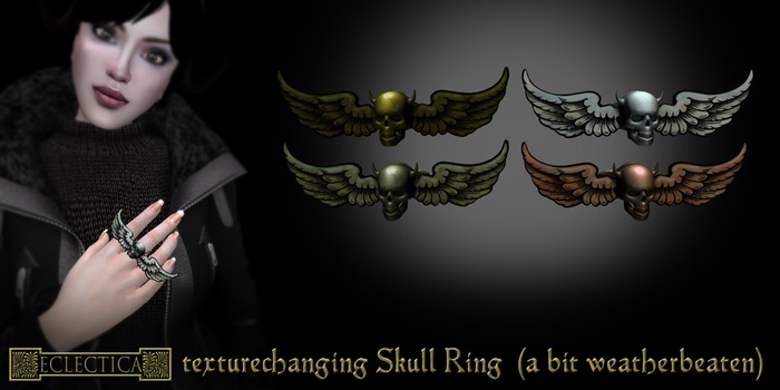 Eclectica Skull Rings (a bit weatherbeaten) 
