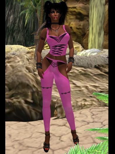 Leather-Set "Hotter Than Hell" Pink (including OMEGA-APPLIER)