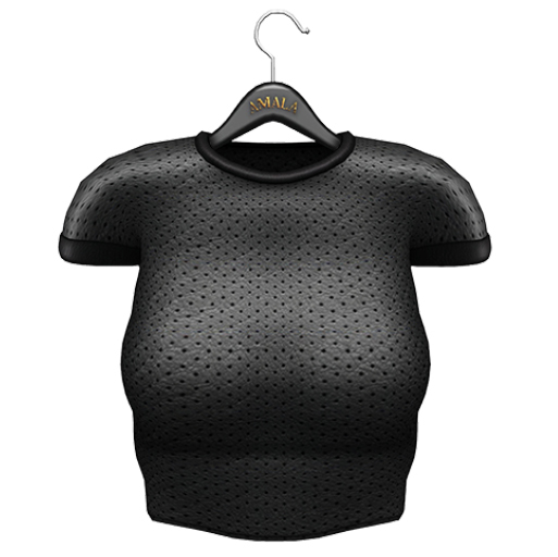 Amala - Candice Crop Tee - Leather