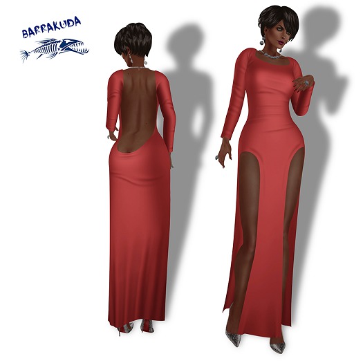 Open Back Gown V7 Red PROMO