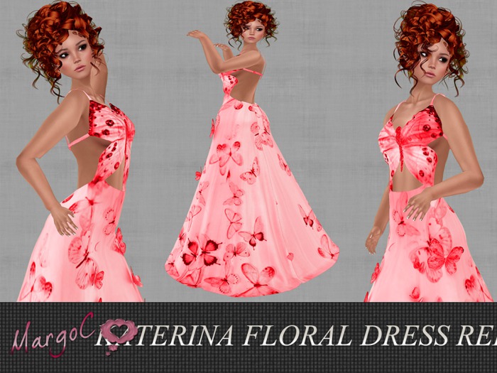 DEMO KATERINA FLORAL DRESS RED- MargoC
