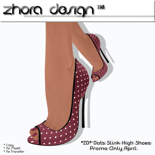 PROMO *ZD* Dots Slink High Shoes