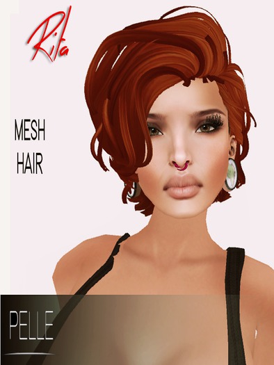 Pelle - SAHANA 100% RIGGED MESH HAIR BLACK