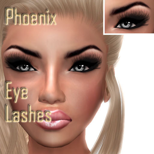 Eye lashes (on tattoo layer)