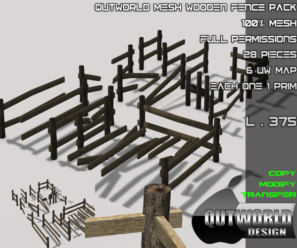 QUTWORLD MESH WOODEN FENCE PACK