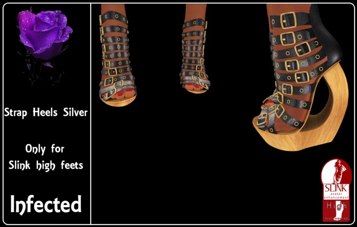 >>inFECTed<< - Strap Heels Silver