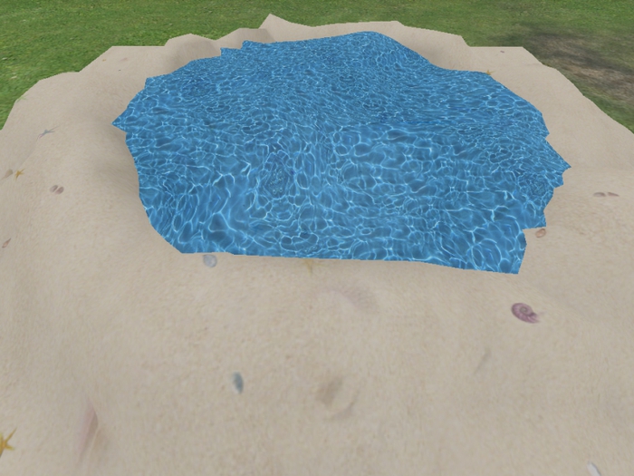 Mound With Pond - Sand & Pond Blue
