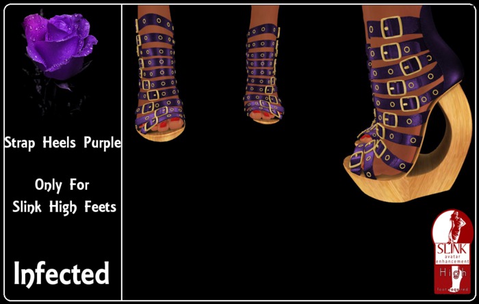 >>inFECTed<< - Strap Heels Purple