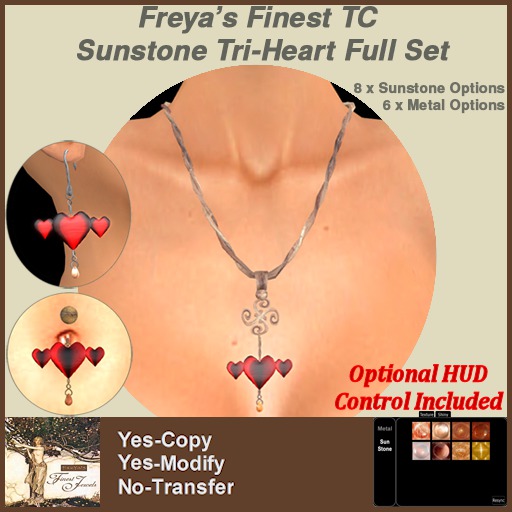 Freya's Finest TC SunStone & Triple Heart Full Set