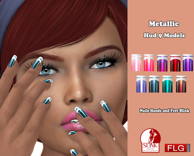 .::FLG Nails Slink Hand/Feet Appliers Metallic Color ::.