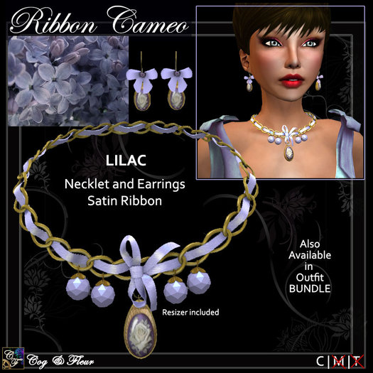 Rust Cameo Choker 2 w/ Pearls