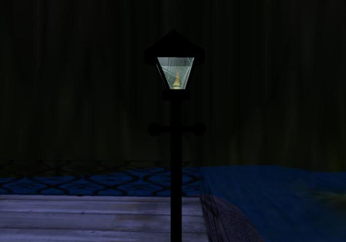 Mw gas street lamp with switch garden path light