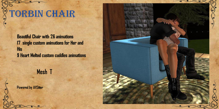 K&J Torbin Chair Blue Color Cuddles