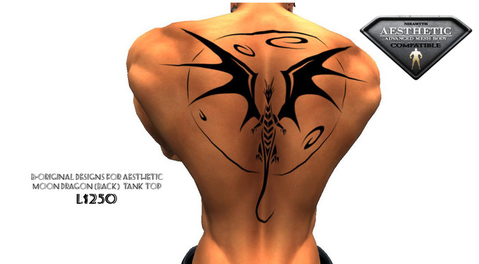 Moon Dragon Tattoos for Enzo (AESTHETIC)