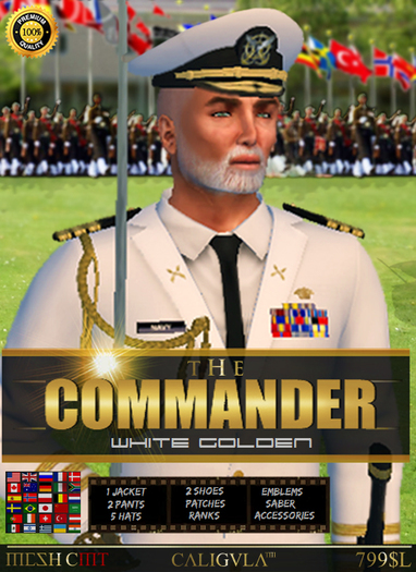 CA THE COMMANDER WHITE GOLDEN