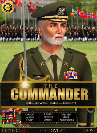 CA THE COMMANDER WHITE GOLDEN