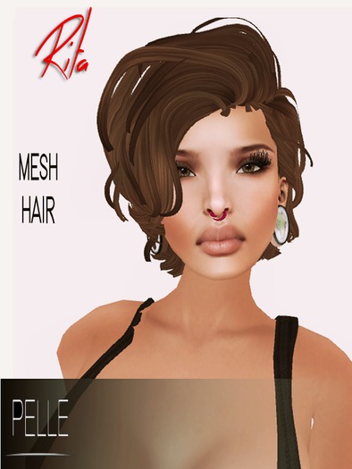 Pelle - SAHANA 100% RIGGED MESH HAIR BLACK