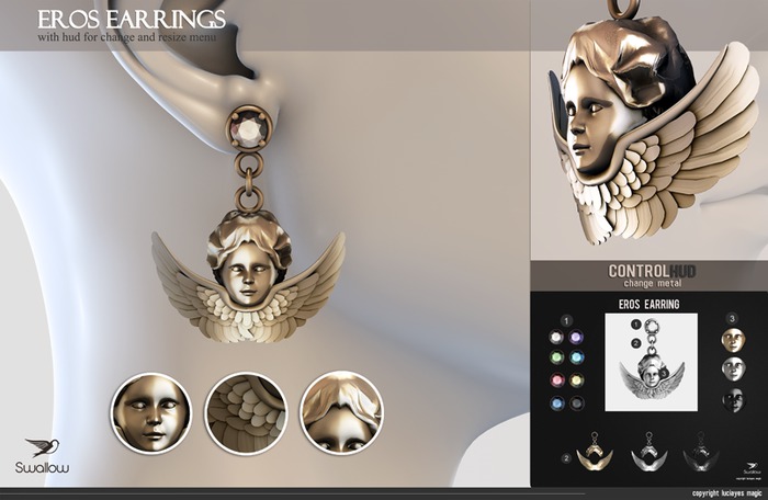 ^^Swallow^^ Eros Earrings