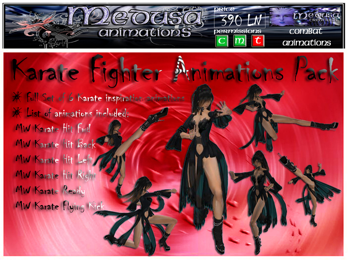 ~ Medusa weapons ~ Karate Fighter Anim Pack (Boxed)