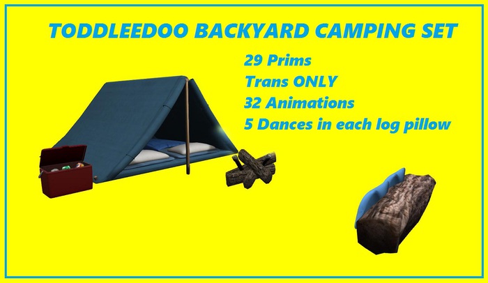 Toddleedoo Backyard Camping Set (Blue)