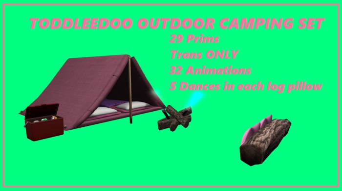 Toddleedoo Backyard Camping Set (Pink)