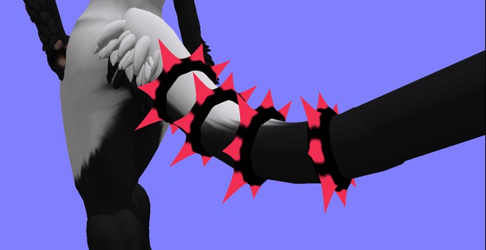 sergal tail ring spike red