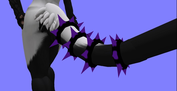 sergal tail ring spike purple